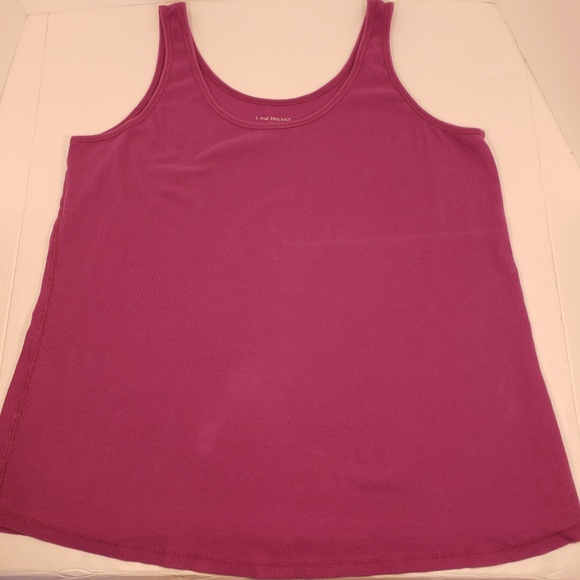Lane Bryant Tops - Lane Bryant Plum Basic Ribbed Tank Top, 3X 22/24